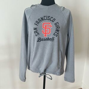 Under Armor San Francisco Giants Gray Hoodie Sweatshirt Drawstring Waist Sz M